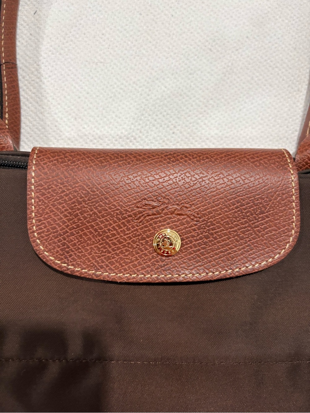longchamp le pliage original large tote bag | color: mocha - Picture 5 of 8